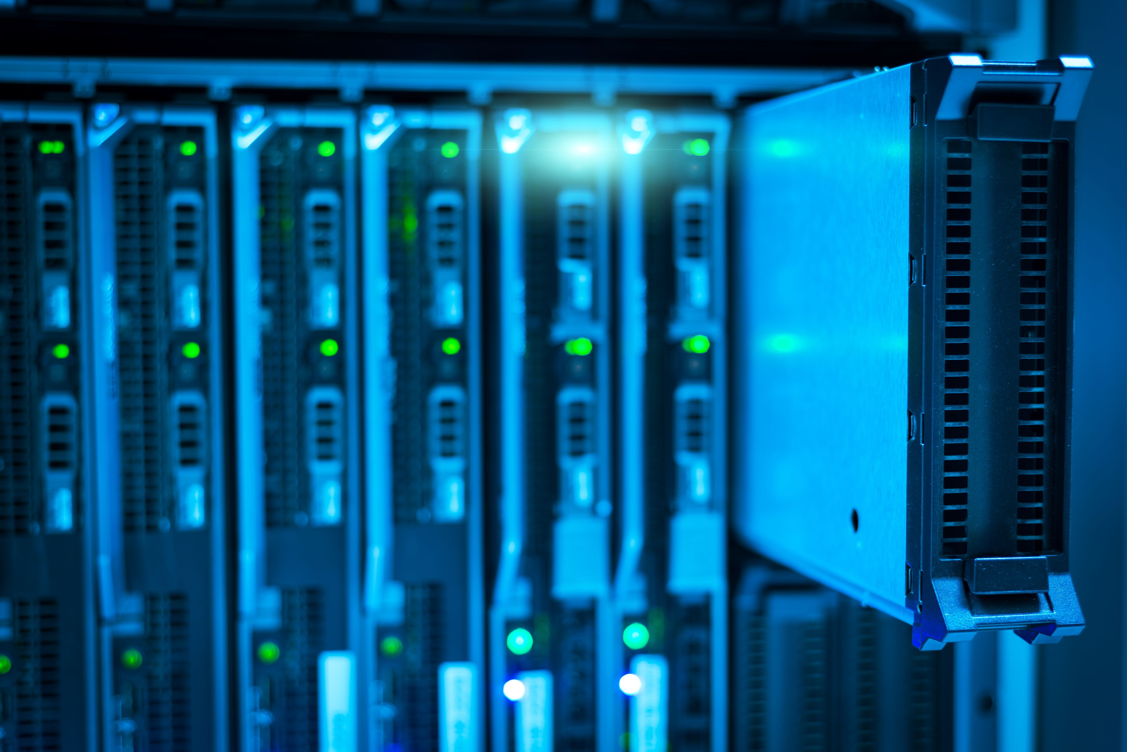 Sovereign AI infrastructure — blade server compute cluster
